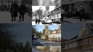 WWII THEN & NOW BATTLE OF THE BULGE #ww2 #history #battleofthebulge #militaryhistory #usarmy