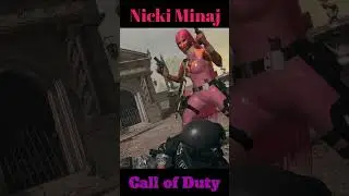 Nicki Minaj Finishing Moves in Call of Duty Modern Warfare 2 #shortvideo