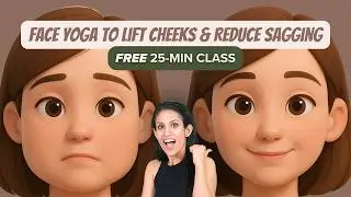 Face Yoga to Lift Cheeks & Reduce Sagging | Brighten Dull Skin Naturally (25 Min)