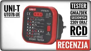 UNI-T UT07B-EU tester gniazdek elektrycznych 230V i RCD RECENZJA | ForumWiedzy