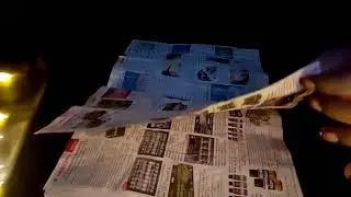 ASMR || Slow Page Turning || Water Damaged || Sleep and Relaxation || No Talking