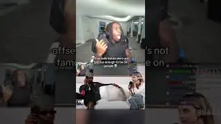 Kai Cenat reacts to offset roasting Bobbi Althoff 😳 #shorts