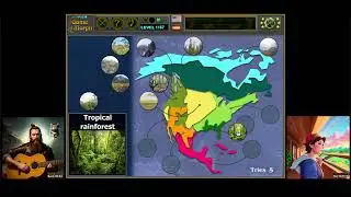 North America Climate Zones Puzzle 🌍🧩🎓 Fun Geography Homework (Education Games)