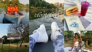 VLOGTOBER EP1: Zoo lake| Boat Ride, Mini picnic, Study/Reading Session. #vlogtober #vlogs #picnic