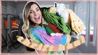 HUGE THRIFT HAUL 2020 || TRY ON || TIPS FOR THRIFTING ONLINE || DEPOP POSHMARK THREDUP | THRIFT SHOP