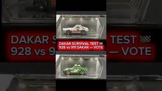 Dakar Survival Test 🏁 928 vs 911 Dakar&mdash;who survives? #hotwheels #shorts #porsche