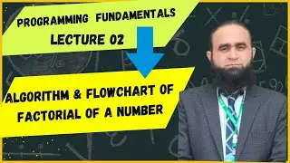 Programming Fundamentals Lecture 02 | Algorithm and Flowchart of Factorial of a Number