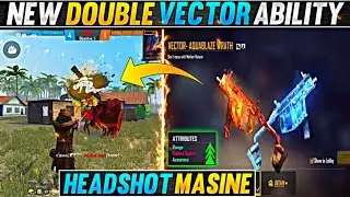 NEW DOUBLE VECTOR SKIN ABILITY TEST | AQUABLAZE SKIN GAMEPLAY | NEW FEDED WHEEL FREE FIRE | NEW GUN