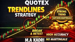 Quotex Trendlines Strategy Strong Trend Price Action Method | #quotex #trader #trading #priceaction