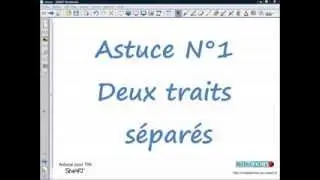 Tracer deux traits s&eacute;par&eacute;s - SMART Notebook