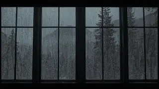 🔴Rain Sound On Window with Thunder SoundsㅣHeavy Rain for Sleep, Study and Relaxation, Meditation