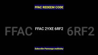 FFAC REDEEM CODE #FREEFIRE #ffac #shorts