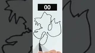 Who? Tails from the outline! #drawing  #sonic