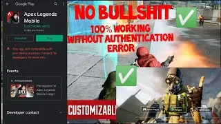 Apex legends mobile 100% working without authentication error