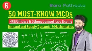 50 Essential Economics & Math MCQs | NRB Officer Pretest & MA Entrance | Supply & Demand Dynamics |