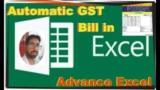 How to make GST Bill in Excel || Excel me GST Bill kaise bnaye #exceltutorial