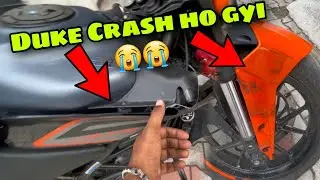 Apni Duke Crash ho gyi 😭💔 | live Crash Duke 250 cr*sh in Scooty | Big Crah | HIGH RPM BLOWS