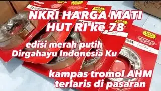 Kampas rem tromol ori AHM‼️kampas terlaris‼️edisi merah putih HUT RI ke 78