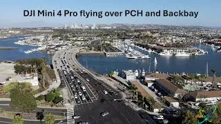 Насладитесь потрясающими видами залива Ньюпорт-Бич и PCH, снятыми на DJI Mini 4 Pro.