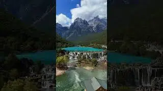 The Hidden Emerald 🗺️ Discovering a Secret Lake from the top #shorts