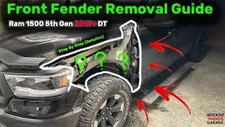 RAM FRONT FENDER REMOVAL GUIDE 2019+ 5th GEN DT