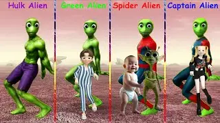 Funny Alien Dance 👽 | Dame Tu Cosita | Colorful Dance for Kids #6