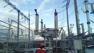 Включение трансформатора 110кВ
