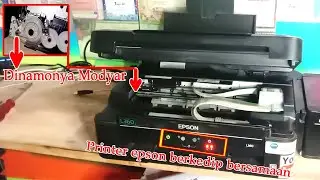 🔴cara memperbaiki Printer epson berkedip bersamaan