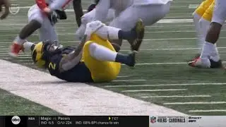 Michigan RB Blake Corum Suffers Knee Injury vs Illinois | 2022 College Football