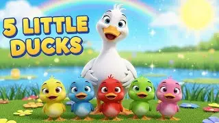 5 Little Ducks Song | Five Little Ducks Went Out to Play 🦆 | ZimiZimi TV Nursery Rhymes & Kids Songs