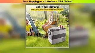 VEVOR 20L 22L 35L 45L 55L Car Refrigerator Mini Fridge Freezer Portable Compressor Cooler 12/24V