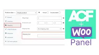 ACF For WooCommerce Panels