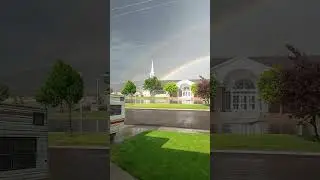double rainbow, Ephraim, Utah June 27,  2024