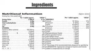 herbalife multivitamin and minerals/multivitamin tablet benifits,review,price,side effects,order