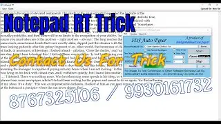 Image to Notepad RT Automatic Typing/OGS Notepad/ Notepad App Convert (.dtt) (.dxt) (.hub) Trick
