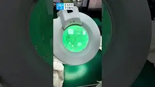 Each completed circuit board undergoes inspection by Fast turn PCB inspectors  #pcba #smt