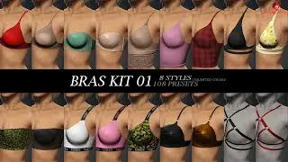 AC Bras Kit 01 for Character Creator 4 and iClone 8