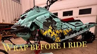 How to wrap a snowmobile 