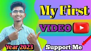My First Video // On Youtube 2023 || Tech Boy Pavan