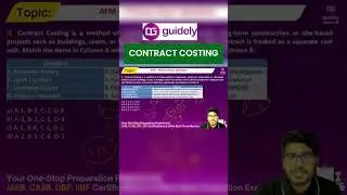 Contract Costing Important Questions for JAIIB AFM #jaiib2025 #jaiibguidely #shorts