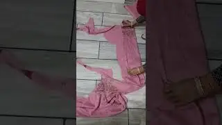 Printed Suit Cutting for Beginners | Simple suit kurti cutting | Full Sleeve | The Hidden Crafter |
