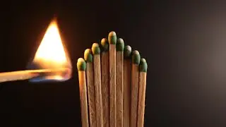 ASMR Lighting Matches & Candles - Crackling Fire No Talking - Layered Sounds - Dark Background