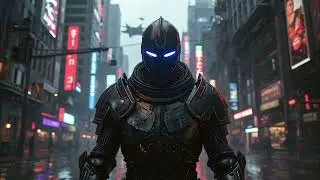 Crusader's Code: Epic Cyberpunk Knight Anthem