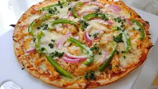 Thin Crust BBQ Chicken Pizza | How to make a thin crust pizza?