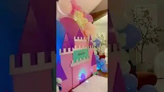 DIY | Castle Backdrop | Birthday Decoration | Princess Theme #birthdaydecoration
