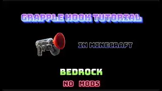 HOW TO MAKE A GRAPPLE HOOK IN MINECRAFT NO MODS (bedrock only)