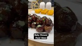 Baby Shower Food Ideas | Recipe in my next posts #babyshower #babyshowermeatballs