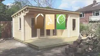 'Wiltshire' Twin Skin Log Cabin Build   Time Lapse Video, by Creative Living Cabins