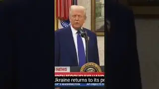 Is Trump implying that Russia should keep the land it has taken from Ukraine? #news