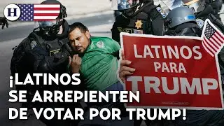 &iexcl;Del amor al odio! Latinos se arrepienten de apoyar a Trump tras un a&ntilde;o de su segundo mandato